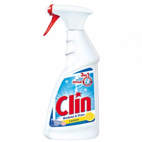 Clin Ablaktisztító citromos 3:1 szórófejes, 500 ml
