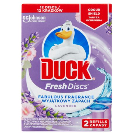 Duck Fresh WC tisztító korong utántöltő levendula 72 ml (2 x 36 ml) 