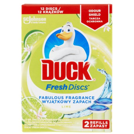 Duck Fresh WC tisztító korong utántöltő lime 72 ml (2 x 36 ml)