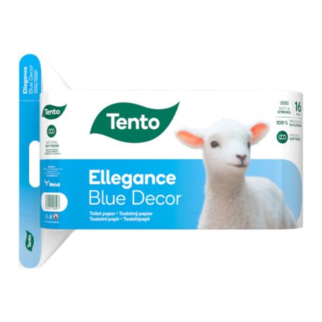 Tento Ellegance Blue Decor toalettpapír 16 tekercses