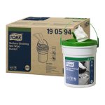   Tork felülettisztító nedves kendő hordozható vödörben - fehér - 190594