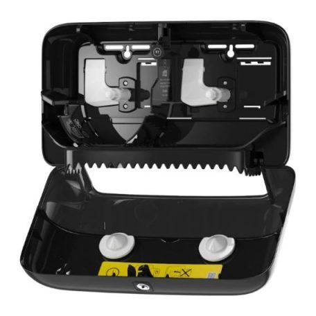 Tork duplatekercses belsőmag nélküli Mid-size toalettpapír-adagoló - fekete - 558048