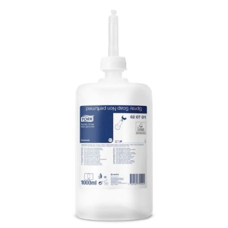Tork spray szappan, illatmentes - halványsárga - 620701