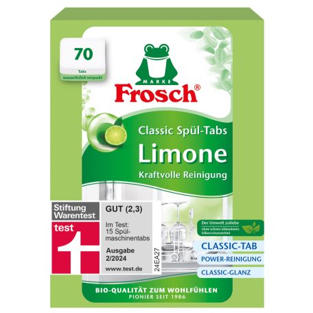 Frosch Mosogatógép tabletta zöldcitrom 70 db