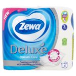 Zewa Deluxe 3 rétegű toalettpapír Delicate Care 4 tek. 