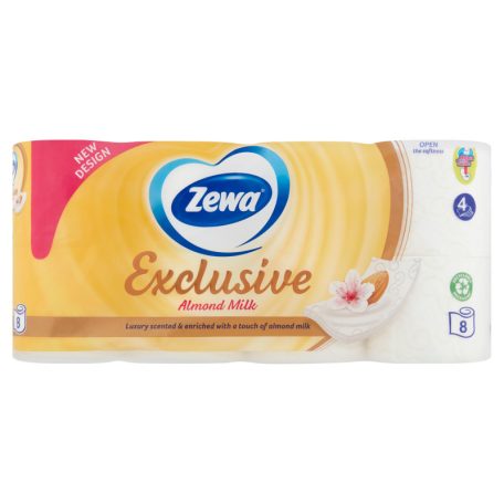 Zewa Exclusive 4 rétegű toalettpapír Almond Milk 8 tek.