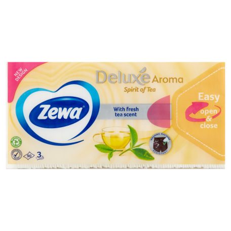 Zewa Deluxe 3 rétegű papír zsebkendő Spirit of Tea 90 db