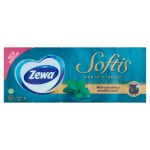   Zewa Softis 4 rétegű papír zsebkendő Menthol Breeze 10 x 9 db