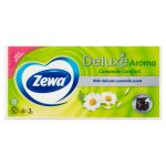  Zewa Deluxe 3 rétegű papír zsebkendő Camomile Comfort 90 db
