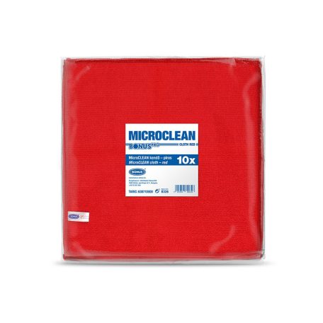 Bonus PRO MicroCLEAN kendő piros 10/1 HoReCa - HACCP