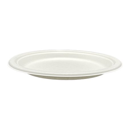 Papírtányér cukornád komposztálható 22,5 cm, 125 db / cs