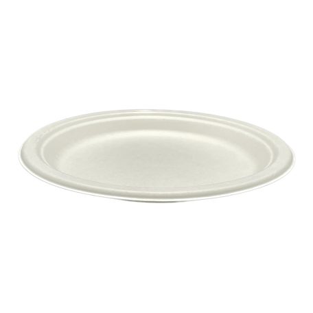 Papírtányér cukornád komposztálható 22,5 cm, 125 db / cs