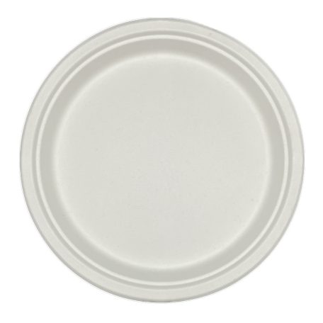 Papírtányér ovális cukornád komposztálható 25,4 cm x 19,05 cm, 125 db / cs