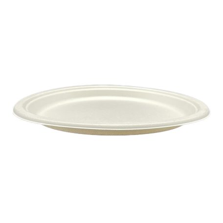 Papírtányér ovális cukornád komposztálható 25,4 cm x 19,05 cm, 125 db / cs