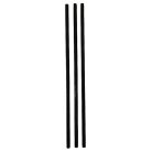Papír Szívószál fekete 6 mm x 230 mm, 250 db / cs