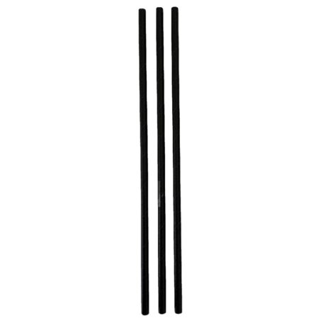 Papír Szívószál fekete 6 mm x 230 mm, 250 db / cs