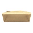 Elviteles Ételes doboz, barna, papír+PE 1500 ml, 50 db / cs