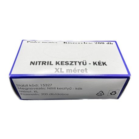 Nitril kesztyű XL méret, 200 db/doboz