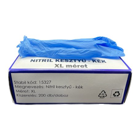 Nitril kesztyű XL méret, 200 db/doboz