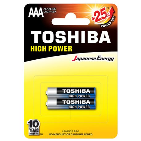 Toshiba alkáli elem AAA/2db
